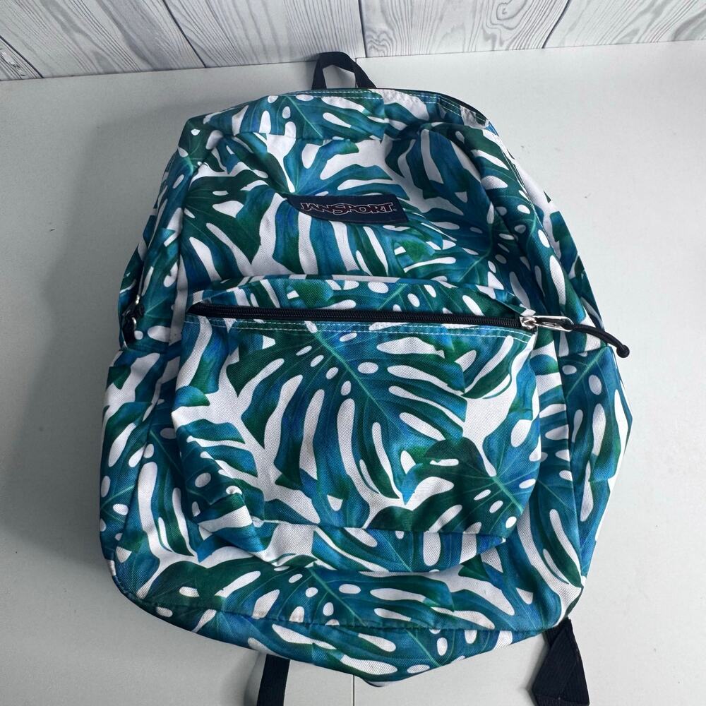 Jan Sport Student Backpack Leafy Style Pockets Student Kinder Preschool